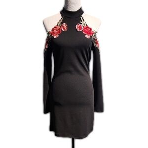 Haute Rogue Open Shoulder Mini Dress L